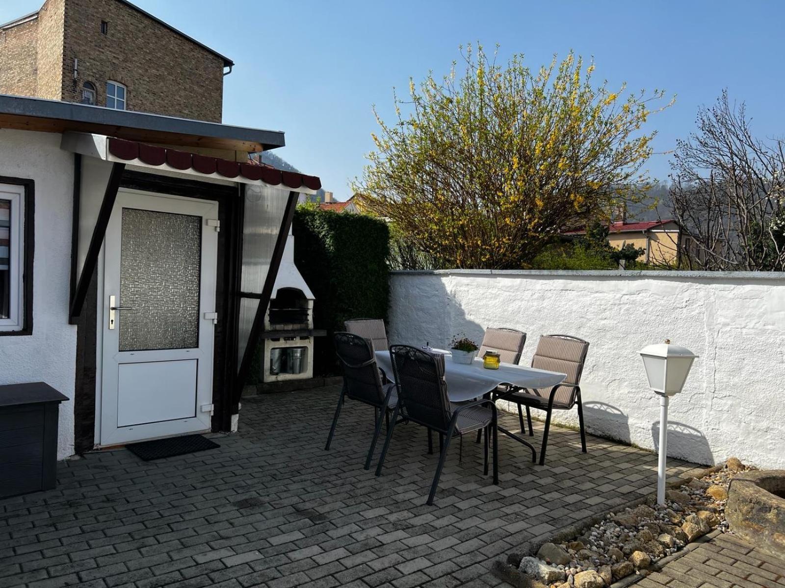 Christels Ferienwohnung 1 In Thale Mit Sonnenterrasse Und Grill Bagian luar foto